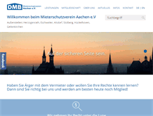 Tablet Screenshot of mieterverein-aachen.de